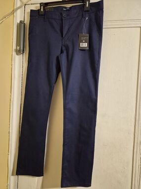 Blue Ice Premium Clothing Men's Navy Chino Stretch Pants Size 34